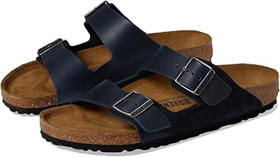 Birkenstock men's Arizona-Suede/Oiled Leather Sandal