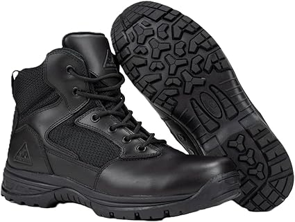 RYNO GEAR Tactical Combat Military Boots with CoolMax Lining, Contrast Stitching and Slip Resistant Sole