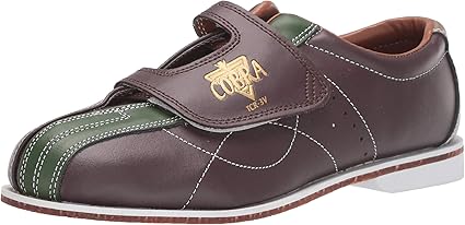 Mens TCR 3V Cobra Rental Bowling Shoes- Hook and LoopBrown/Green 6