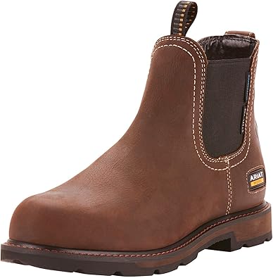 Ariat mens Groundbreaker Chelsea Waterproof Steel Toe Work Boot