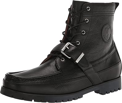 POLO RALPH LAUREN Men's Sneaker, Black, 7