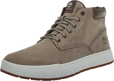 Timberland Men's Maple Grove Leather Chukka Shoe, Beige, 10.5