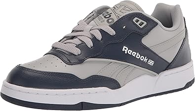 Reebok Unisex BB 4000 II Basketball Shoe, Pure Grey/Vector Navy/White, 8.5 US Men