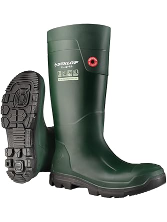 DUNLOP Men's Fieldpro Wellington FurG60E33.37, Green/Black, 5