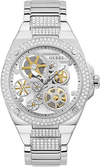 GUESS Crystal Clear Cut Bracelet Watch