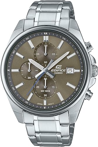 Casio Edifice Men's Stainless Steel Chronograph Date Indicator 43.8mm Watch EFV-610D-5CV