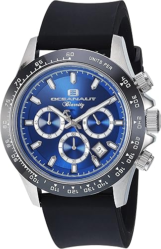 Oceanaut Men's OC6113R Biarritz Analog Display Quartz Black Watch