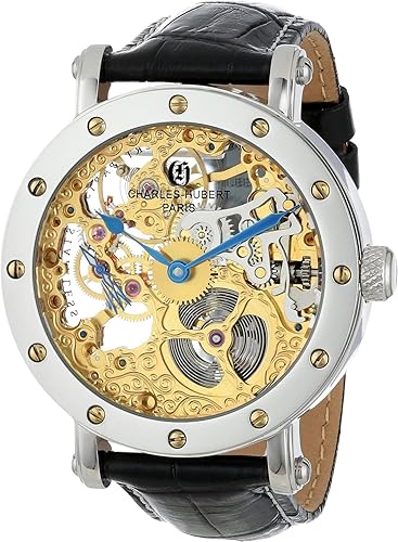 Charles-Hubert, Paris Men's 3876 Premium Collection Stainless Steel Mechanical Watch