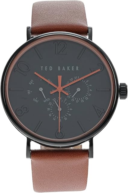 Ted Baker Phylipa Gents Tan Leather Strap Watch (Model: BKPPGF2039I)