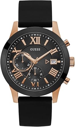 GUESS Stainless Steel Gunmetal Chronograph Bracelet Watch