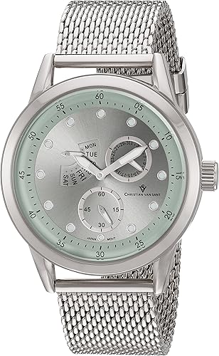 Men's 'Rio' Quartz Stainless Steel Watch, Color:Silver-Toned (Model: CV8710)