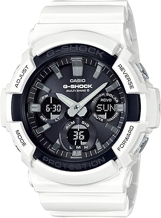 Casio Men's G-Shock GAS-100B-7ACR Solar White Resin Watch