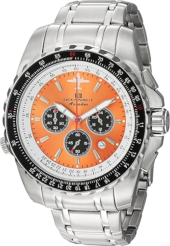 Oceanaut Men's OC0116 Aviador Pilot Analog Display Quartz Silver Watch