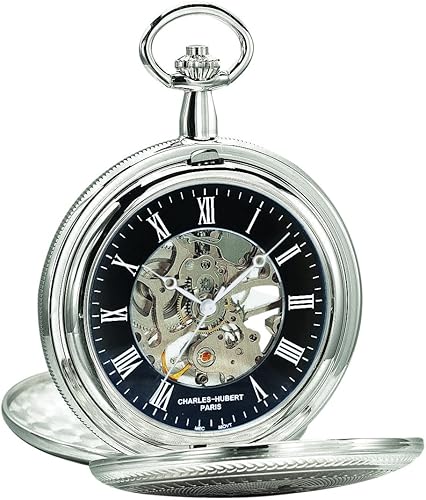 Charles-Hubert DWA067 Double Hunter Case Mechanical Pocket Watch