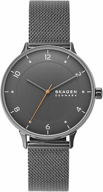 Skagen Kuppel or Riis Minimalist Men's Watch with Stainless Steel Mesh or Leather Band