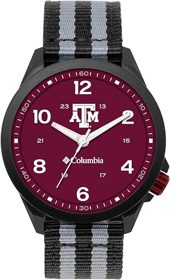 Columbia Mens Crestview Texas A&M Nylon Strap Watch - CSS10-111