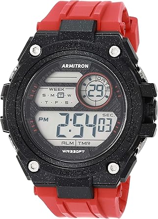 Armitron Sport Men's Digital Chronograph Resin Strap Watch, 40/8470