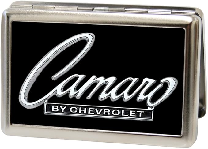 Buckle-Down Metal Wallet-1969 Camaro by Chevrolet Emblem Fcg Black/SIL