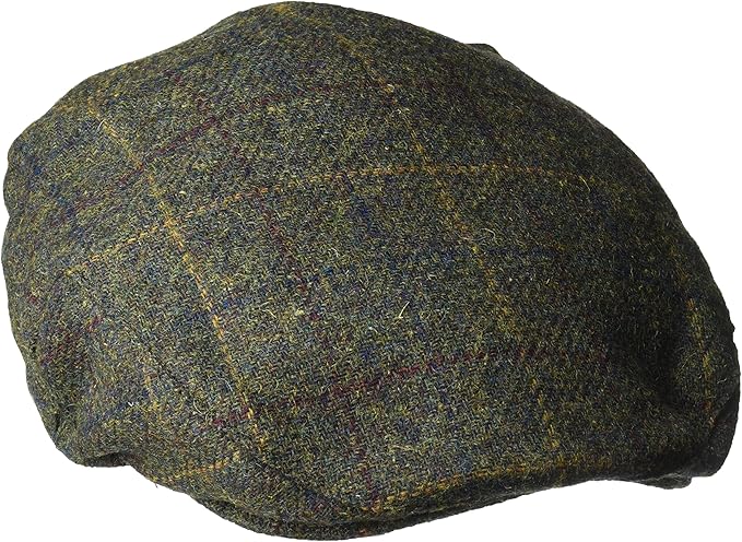 Henschel Hats Men's Wool Blend Plaid Ivy Hat with Quilt Lining