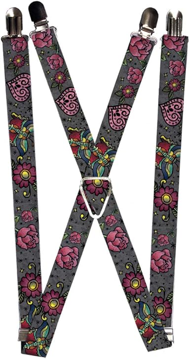 Buckle-Down Suspender - Love Kills Tattoo