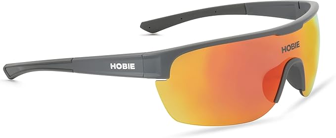 Hobie Echo Polarized Rectangular Sunglasses, Satin Graphite, OSFA