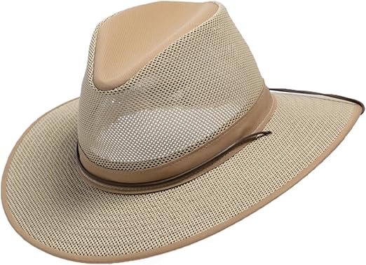 Henschel Aussie Mesh Breezer Hat - Packable Sun Protection for Outdoor Activities. Ideal for Hiking, Fishing & Camping.