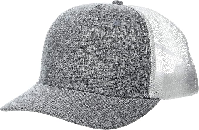 Marky G Apparel Heather Woven/Soft Mesh Trucker Cap