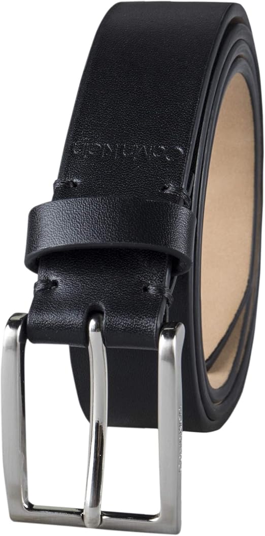 Calvin Klein Men's Modern Dress Minimalist Belt with Classic Harness Buckle