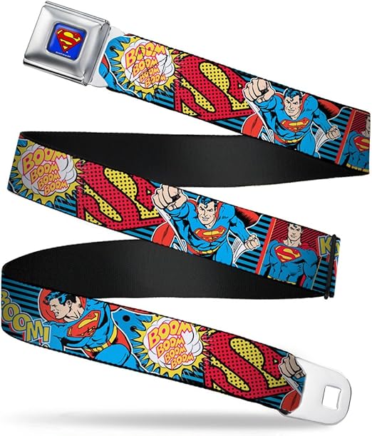 Buckle-Down Seatbelt Belt Superman Regular