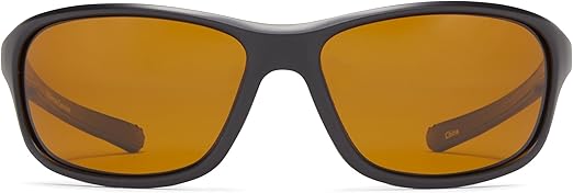 Fisherman Eyewear Men's Cruiser Polarized Rectangular Sunglasses, Black, 31mm,60mm,130mm