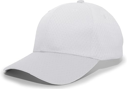 Pacific Headwear Standard Coolport Mesh Hook-and-Loop Adjustable Cap, Silver