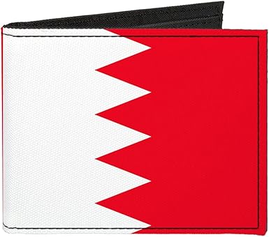 Buckle-Down Canvas Bi-fold Wallet-Bahrain Flag