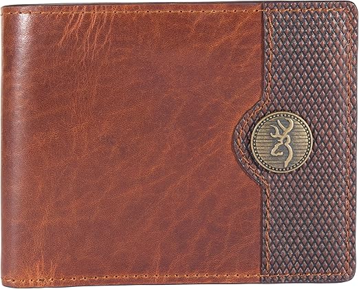 Browning Men's Rugged Western, Heavy-Duty Wallets, Available in Multiple Styles