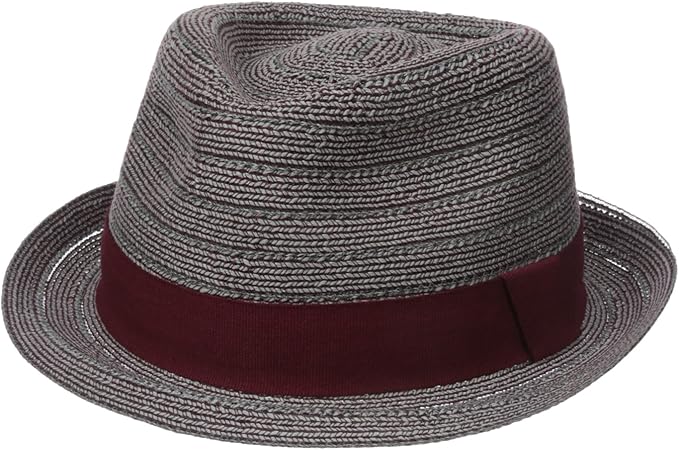 Henschel Hats Men's Fedora with Light Viscose Braid with Solid Band