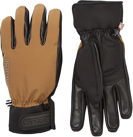 SEALSKINZ Standard Witton Waterproof Extreme Cold Weather Glove, Tan, Small