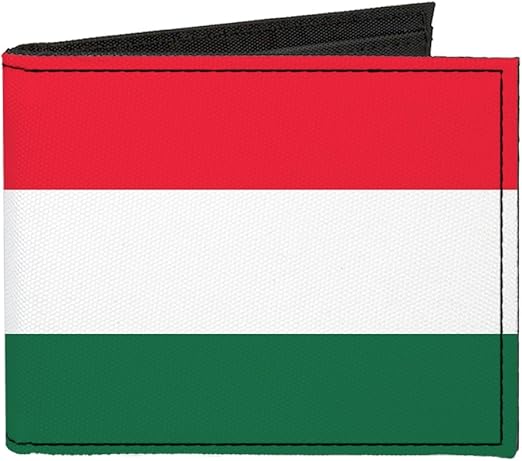 Buckle-Down Canvas Bi-fold Wallet-Hungary Flag