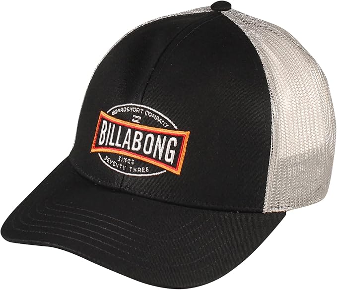 Billabong Men's All Day Adjustable Mesh Back Trucker Hat, Black