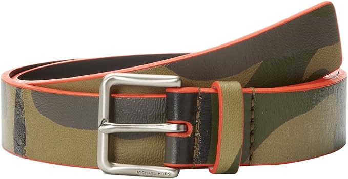 Michael Kors Men's 32mm Wire Buckle with Edge Paint