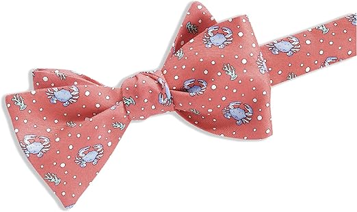 vineyard vines Men's Crab Bow Tie, Crab Raspberry, OS