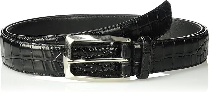 STACY ADAMS Men's Ozzie Big & Tall Croc Embossed Belt