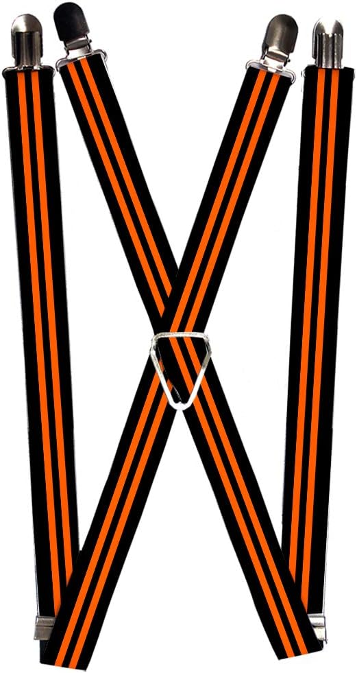 Buckle-Down unisex adults Buckle-down - Stripes Suspenders, Multicolor, One Size US