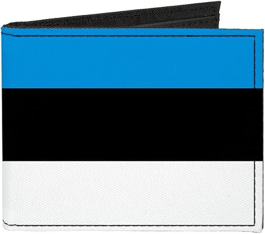 Buckle-Down Canvas Bi-fold Wallet-Estonia Flag