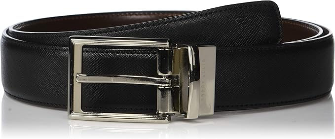 Perry Ellis Men's Portfolio Saffiano Reversible Belt