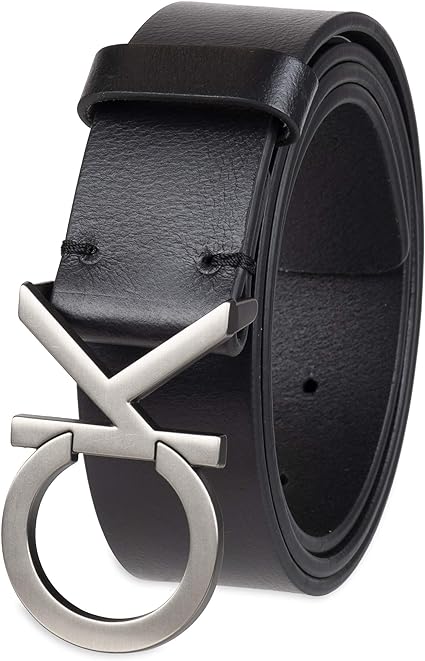 Calvin Klein Men's Monogram Buckle Belt