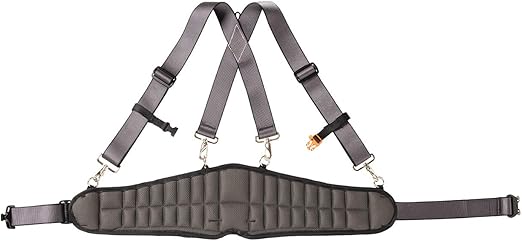 Weaver Arborist Nylon Black/Gray Arborist Logging Belt and Suspenders for Tree Cutting, Adjustable waist fits sizes 30