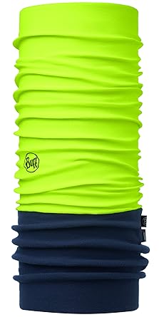 BUFF Polar Neck Gaiter, Cold Weather Neckwear, Thermal Insulated Fleece, UPF 50 Sun Protection, Breathable, Solid Yellow, Adult Size