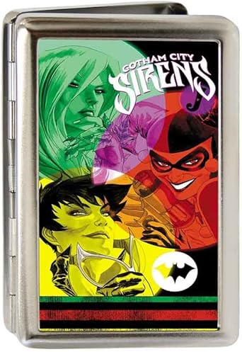 Buckle-Down Metal Wallet-Gotham City Sirens Issue #14 Cover Fcg Black/