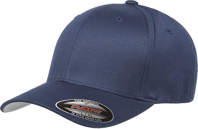 Flexfit Mens Men's Athletic Baseball Fitted Cap Hat, Navy, Large-X-Large US