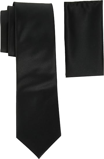 Stacy Adams Men's Satin solid Tie Set