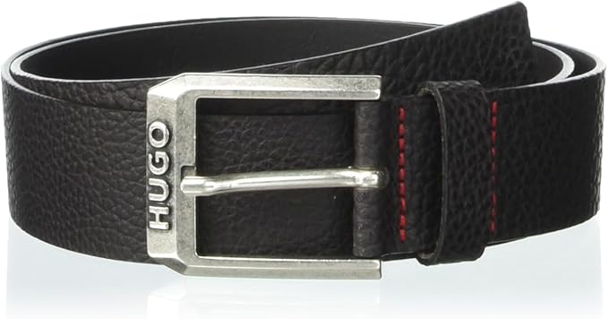 HUGO mens Gelio Grain Leather Casual Belt